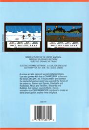 Box back cover for Chameleon (Loadstar) on the Commodore 64.