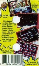 Box back cover for Charlies House - Bouncer on the Commodore 64.