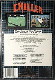 Box back cover for Chiller on the Commodore 64.