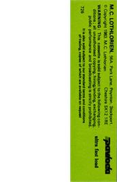 Box back cover for Choc A Bloc Charlie on the Commodore 64.