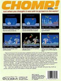 Box back cover for Chomp! on the Commodore 64.