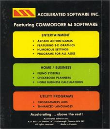 Box back cover for Chomper (COMPUTE!) on the Commodore 64.