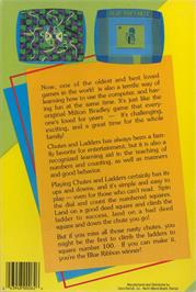 Box back cover for Chutes And Ladders on the Commodore 64.