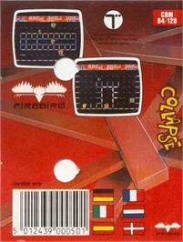 Box back cover for Collapse on the Commodore 64.