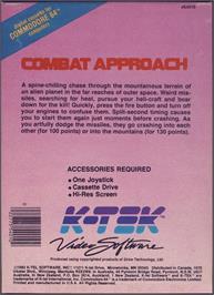 Box back cover for Combat Approach on the Commodore 64.