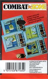 Box back cover for Combat Zone (Alternative) on the Commodore 64.