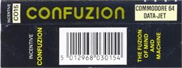 Box back cover for Confuzion on the Commodore 64.