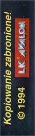 Box back cover for Cosmic Hero on the Commodore 64.