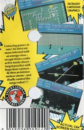Box back cover for Cosmonut on the Commodore 64.