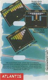 Box back cover for Crack-up on the Commodore 64.