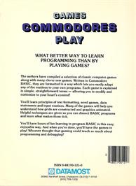 Box back cover for Craps on the Commodore 64.