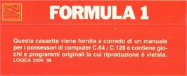 Box back cover for Crash on the Commodore 64.