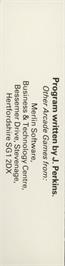 Box back cover for Crazy Caveman on the Commodore 64.