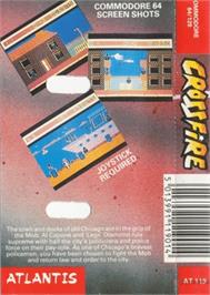 Box back cover for Cross Fire on the Commodore 64.