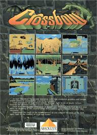 Box back cover for Crossbow on the Commodore 64.
