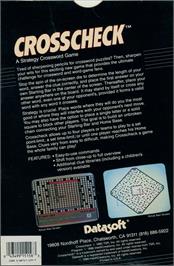 Box back cover for Crosscheck on the Commodore 64.