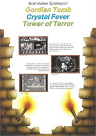 Box back cover for Crystal Fever on the Commodore 64.