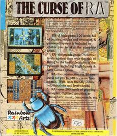 Box back cover for Curse Of Ra on the Commodore 64.