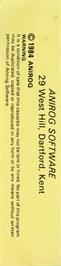 Box back cover for Cybotron on the Commodore 64.