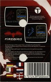 Box back cover for Cylu on the Commodore 64.