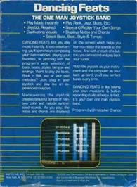 Box back cover for Dancing Feats on the Commodore 64.