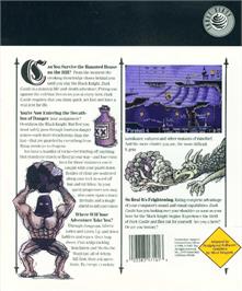 Box back cover for Dark Castle on the Commodore 64.