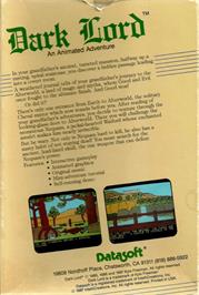 Box back cover for Dark Lord on the Commodore 64.