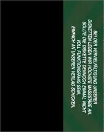 Box back cover for Deadly Rain on the Commodore 64.