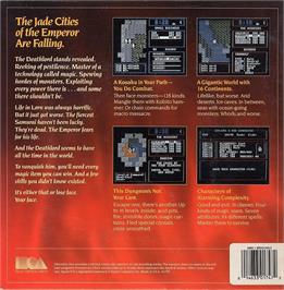 Box back cover for Deathlord on the Commodore 64.