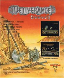 Box back cover for Deliverance: Stormlord II on the Commodore 64.