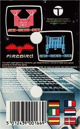 Box back cover for Denarius on the Commodore 64.