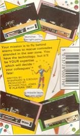 Box back cover for Desert Hawk on the Commodore 64.