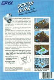 Box back cover for Devon Aire in the Hidden Diamond Caper on the Commodore 64.
