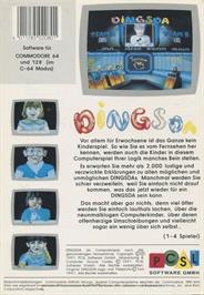 Box back cover for Dingsda on the Commodore 64.