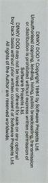 Box back cover for Dinky Doo on the Commodore 64.