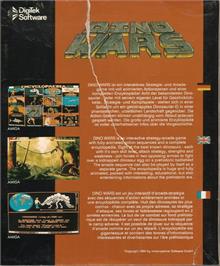 Box back cover for Dino Wars on the Commodore 64.