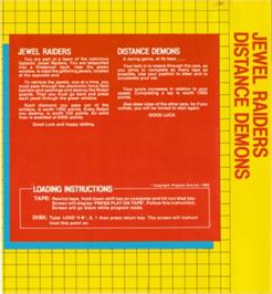 Box back cover for Distance Demon on the Commodore 64.