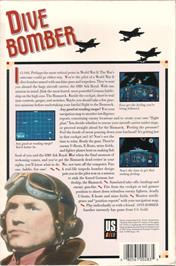Box back cover for Dive Bomber (ShareData) on the Commodore 64.