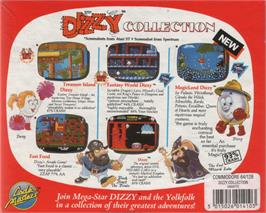 Box back cover for Dizzy Collection on the Commodore 64.
