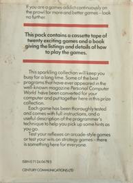 Box back cover for Dog Fight on the Commodore 64.