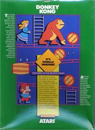 Box back cover for Donkey Kong (Ocean) on the Commodore 64.