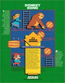 Box back cover for Donkey Kong on the Commodore 64.