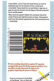 Box back cover for Doriath on the Commodore 64.
