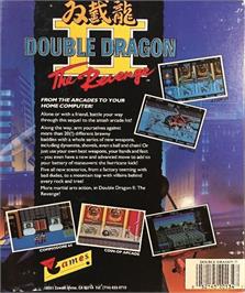 Box back cover for Double Dragon 2 - The Revenge on the Commodore 64.