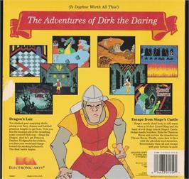 Box back cover for Dragon's Lair on the Commodore 64.
