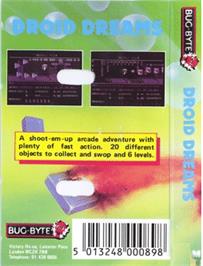 Box back cover for Droid Dreams on the Commodore 64.