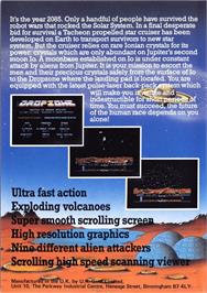Box back cover for Dropzone on the Commodore 64.