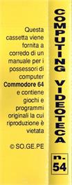 Box back cover for Duel (Pan Books) on the Commodore 64.