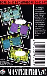 Box back cover for Dynamix on the Commodore 64.