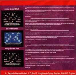 Box back cover for Edd The Duck! on the Commodore 64.